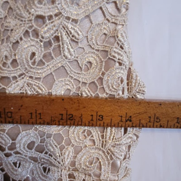 Marina dress- gold lace - size 8 - Picture 7 of 8